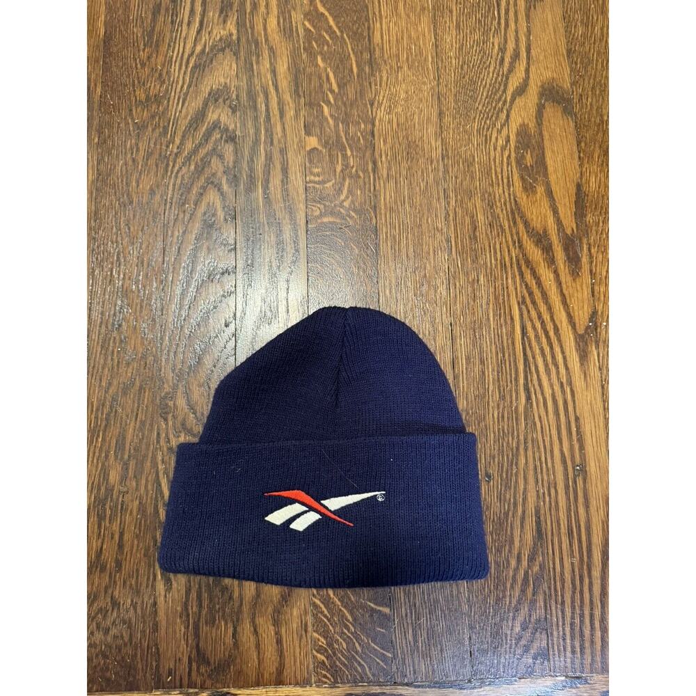 Vintage Navy Reebok Cuffed Beanie